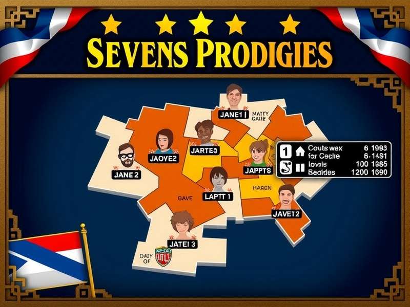 Sevens Prodigies Player Distribution Map